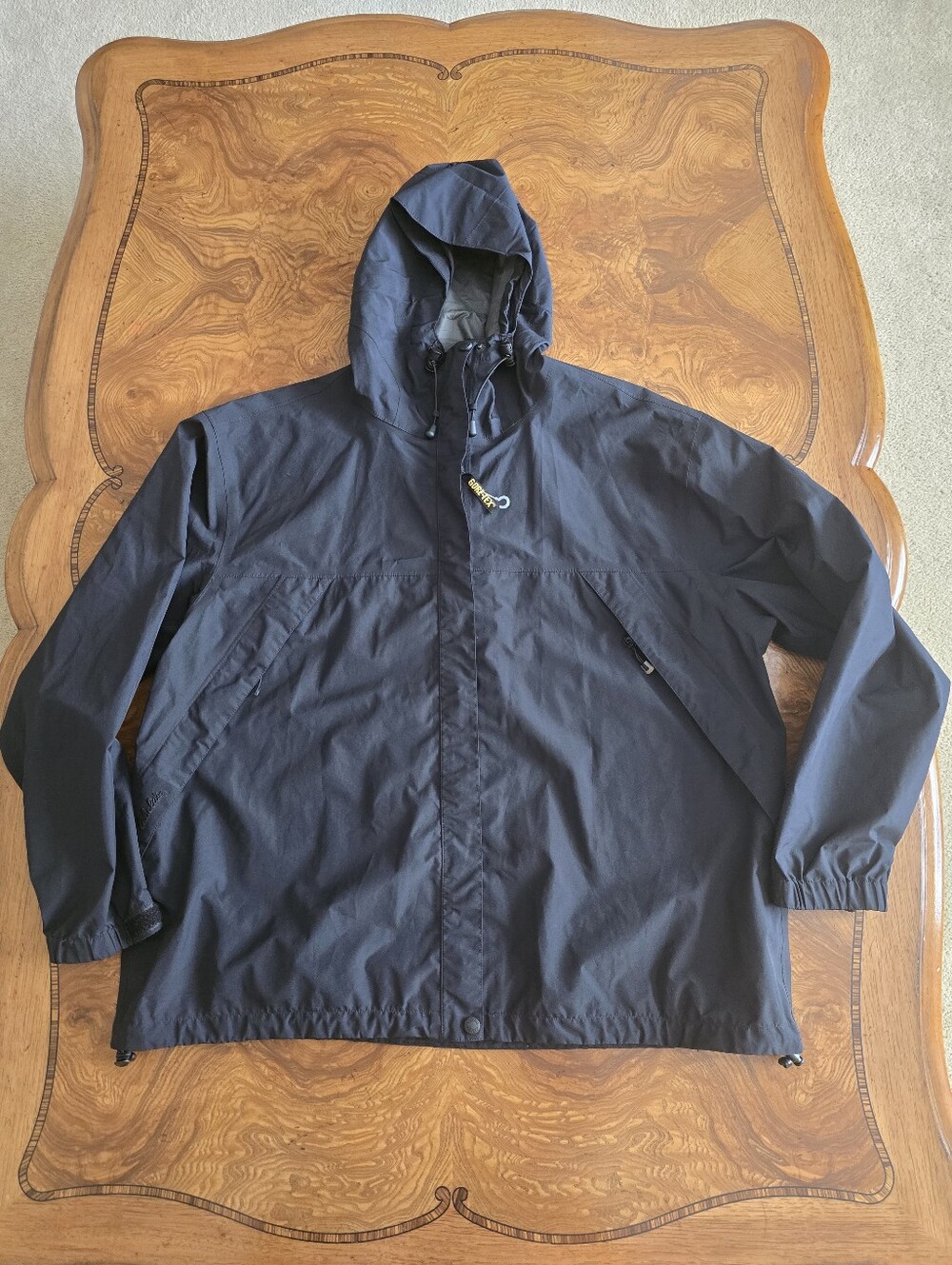 Cabela's Gore-tex Rain Jacket Womens Size 2XL Black Windbreaker Hooded NWOT